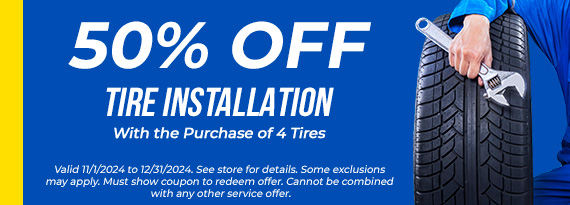 Tire Installation Special